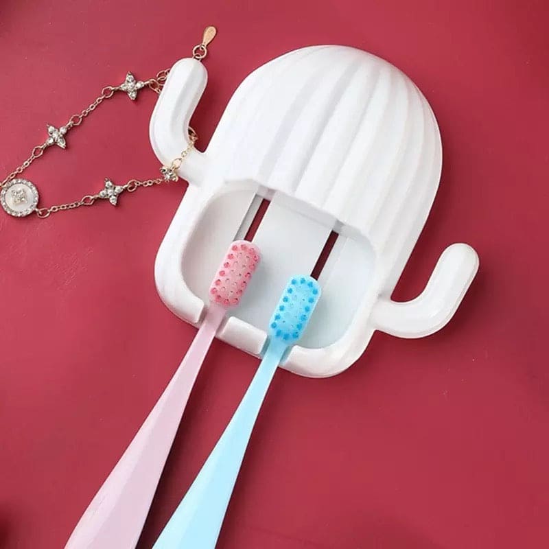 Self Adhesive Cactus Toothbrush Holder, Multifunction Toothbrush Organizer, Creative Drain Toothbrush Holder Hook, Wall Mounted Storage Box Self Adhesive Cactus Toothbrush Holder, Multifunction Toothbrush Organizer, Creative Drain Toothbrush Holder Hook, Wall Mounted Storage Box